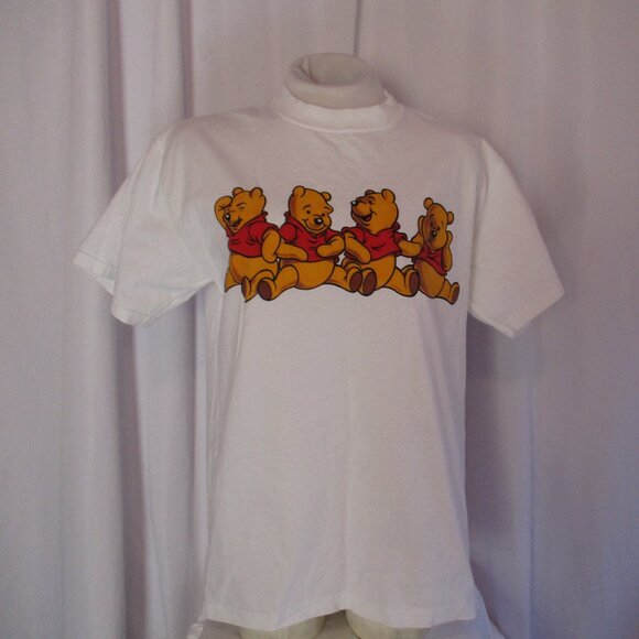 Vintage Winnie the Pooh Shirt Small Medium Graphic Made in USA Disney 90s - Picture 1 of 6